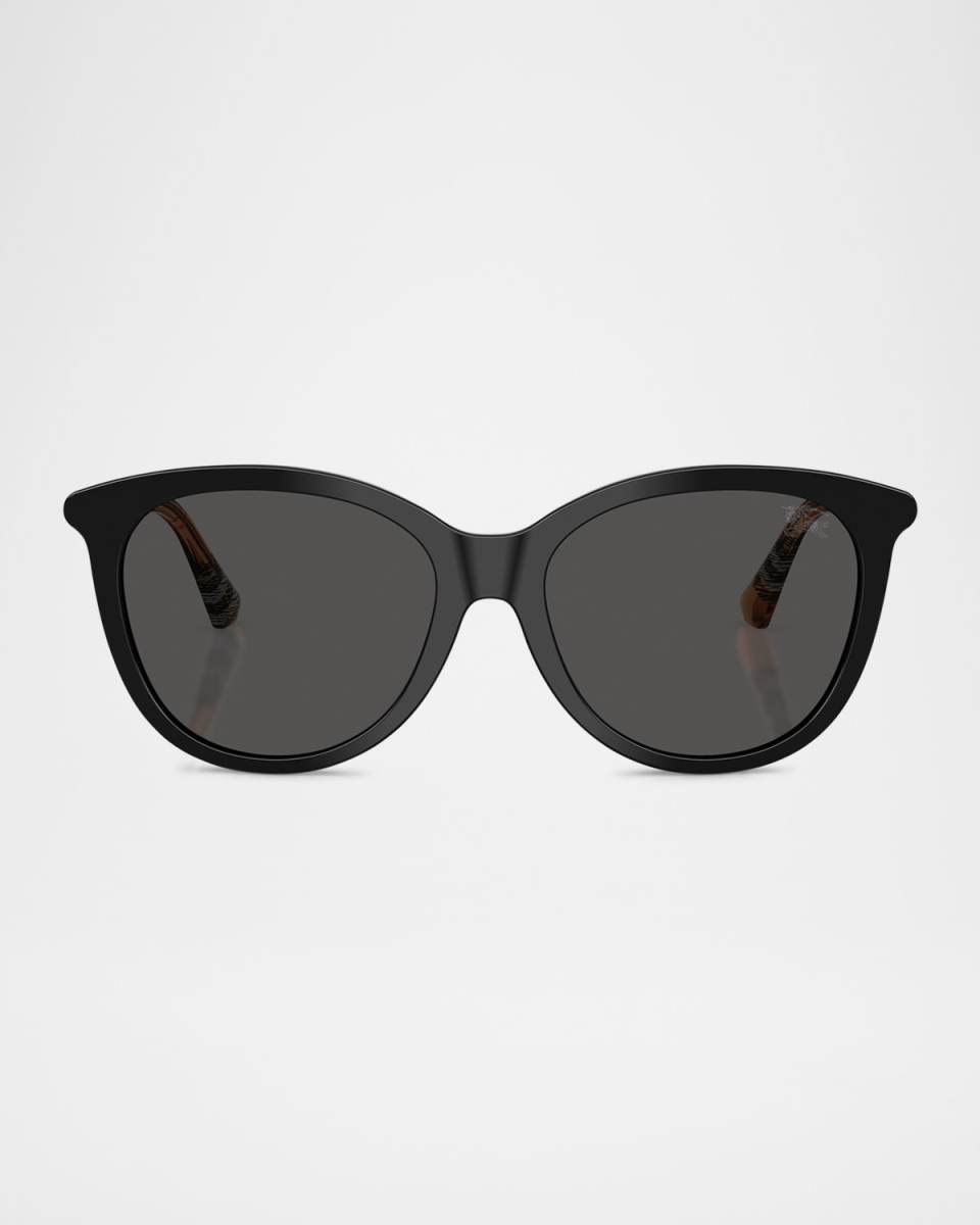 BE4455F Round Acetate Sunglasses